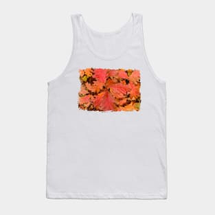 Colorful Autumn Oak leaves Tank Top